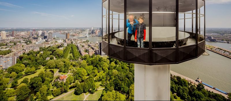 Euromast abseilen Zoek de spanning op